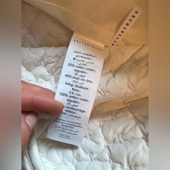 NWOT - Pottery Barn Pick Stitch Shams - Picture 2 of 4